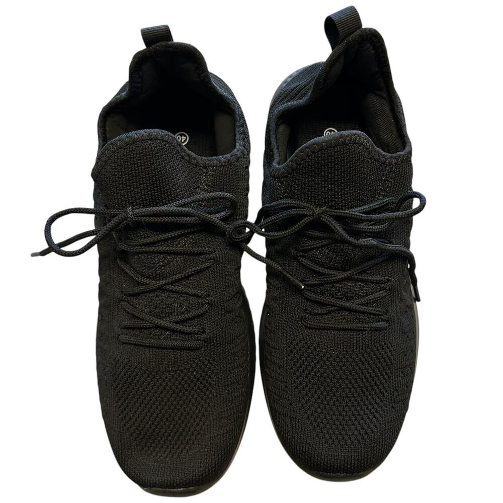 Fast Fashion Black Athletic Running Shoes